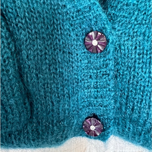 Vintage mohair mix cardigan - Picture 5 of 7